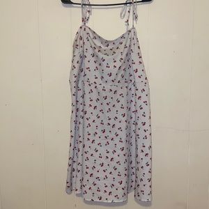 White cherry dress